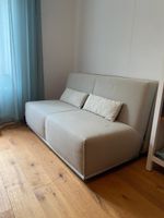 Schlafsofa beige mit Bettkasten zu verkaufen