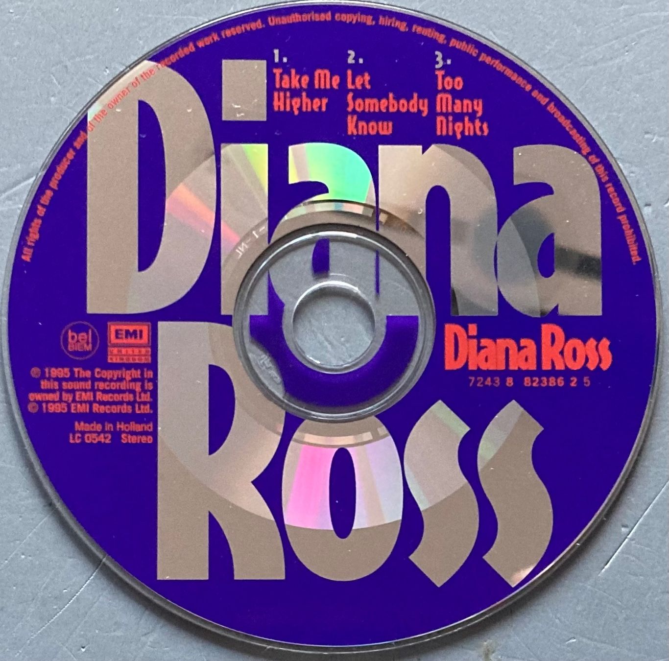 CD: DIANA ROSS - TAKE ME HIGHER – Usato da Poliez-Pittet venduto da Newtown-Records 1