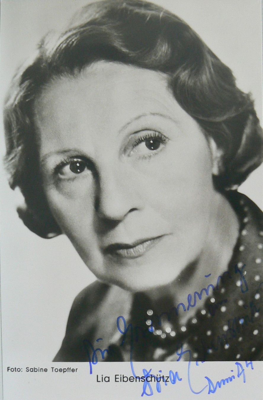 Autografi: Lia Eibenschütz (1899-1985) Schauspielerin - Autogramm – Usato da Dietikon venduto da cyranos1