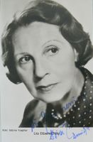 Lia Eibenschütz (1899-1985) Schauspielerin - Autogramm