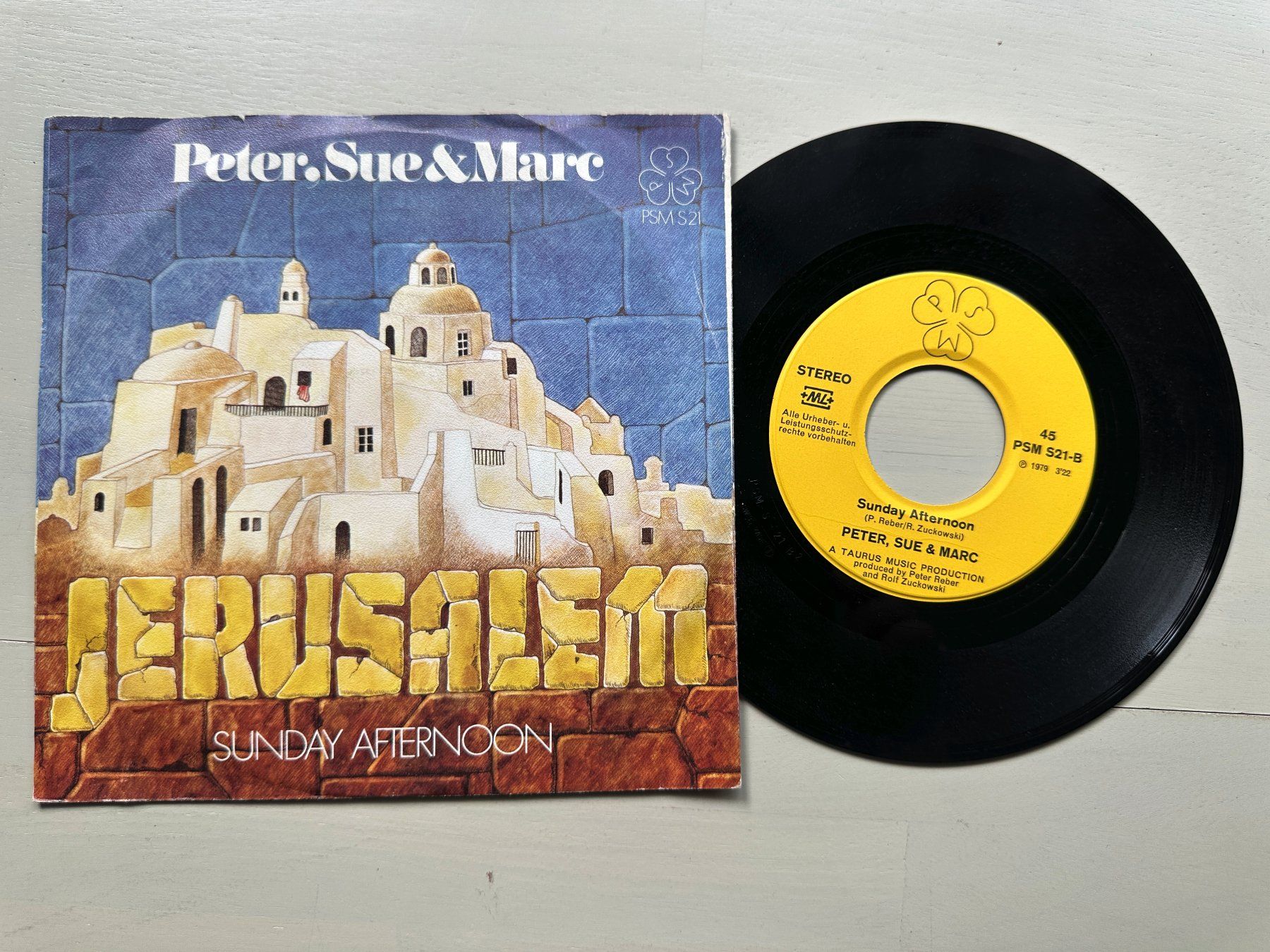 Dischi in vinile: PETER SUE & MARC SCHELL Single SWISS Kult Jerusalem – Usato da Basel venduto da Partridge 1