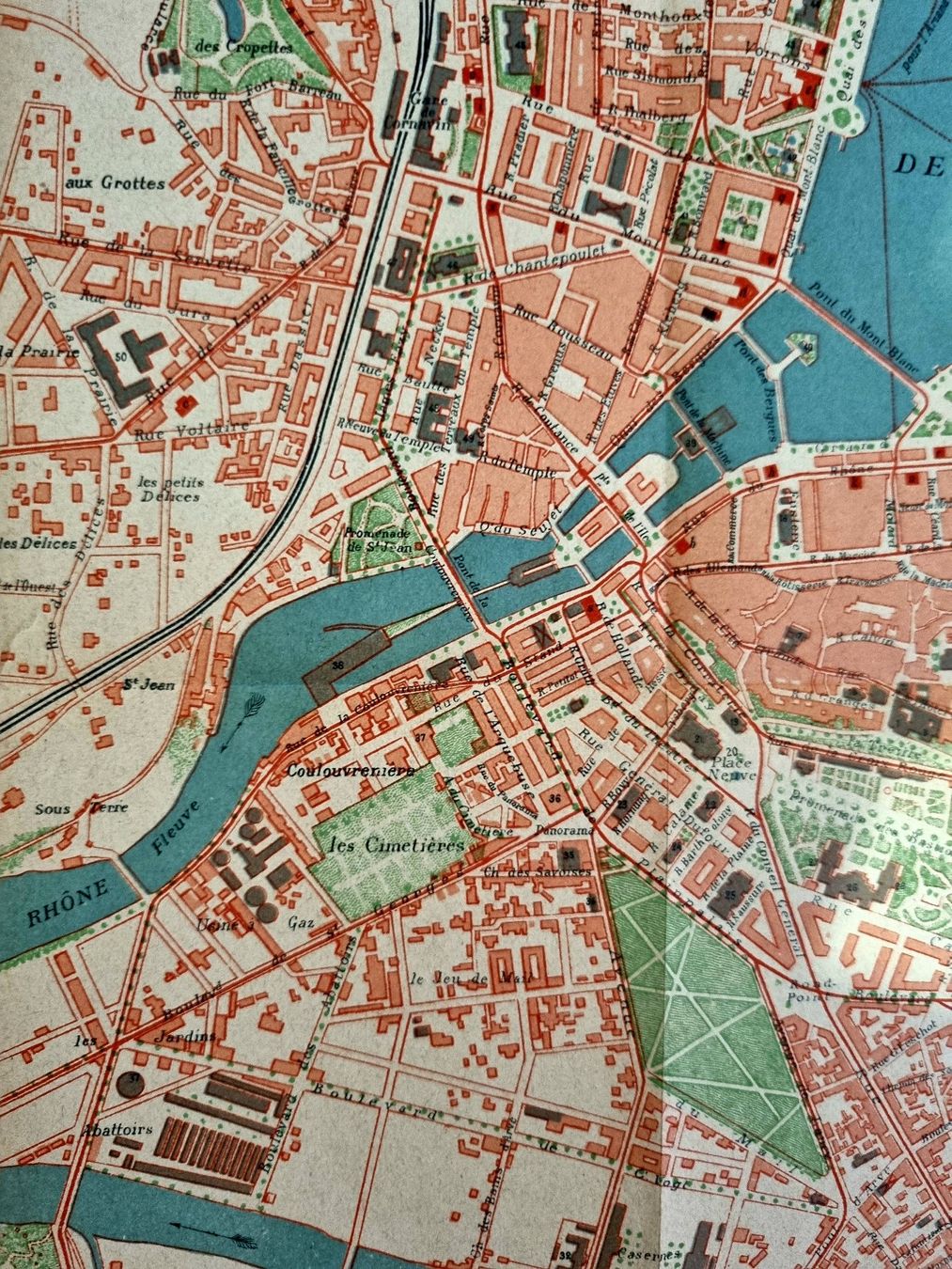 Cartine & Atlanti: Plan de Genève vintage – Usato da Cortaillod venduto da Cocotte9031