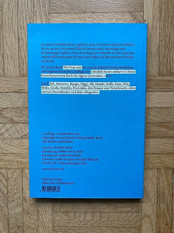Libri: Wie Mutter sein Michèle Roten – Usato da Zürich venduto da andrealuethy7 1
