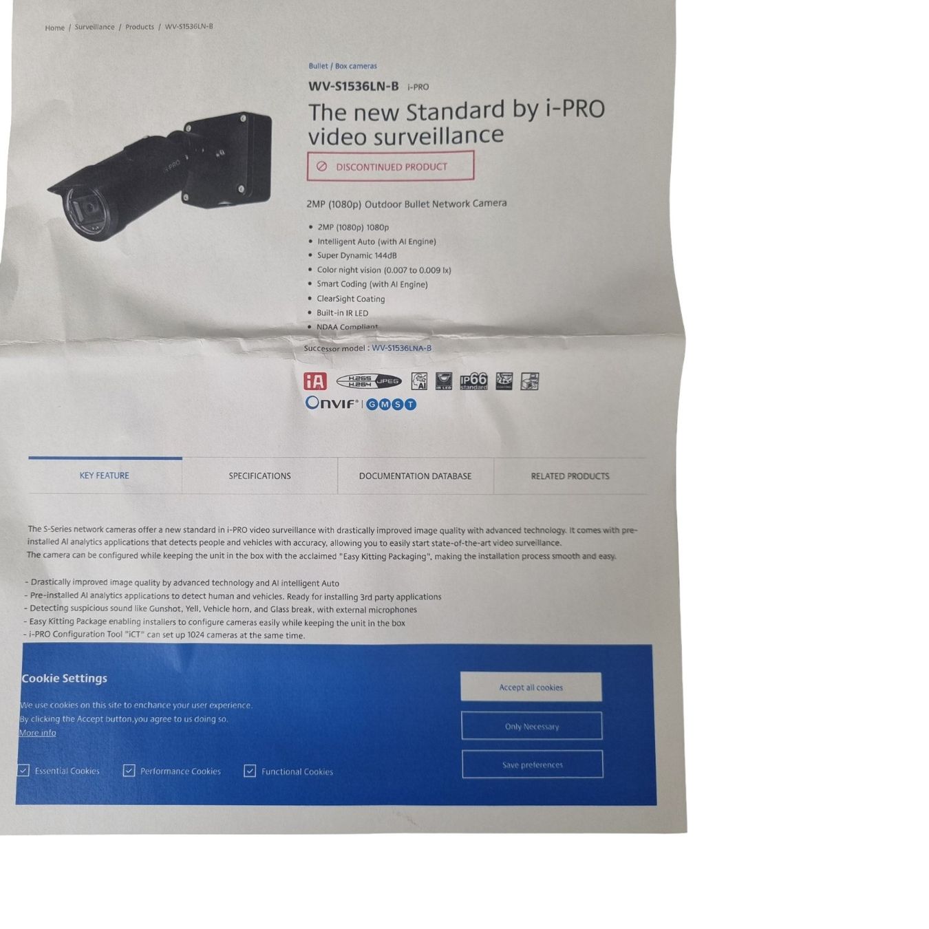 Caméscopes: I-PRO Network Camera – Neuf (Voir description) à Wangen b. Olten par Restwert_Wangen 4
