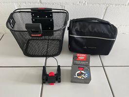 Klickfix Fahrrad Korb und Tasche für die Lenkgabel