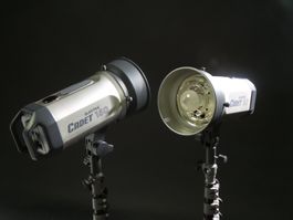 Studioblitzgeräte Electra Cadet inkl. Stativ - Slave Blitze