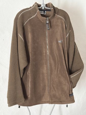 Puma Fleecejacke braun mit Reissverschluss Grösse XL