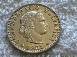 20 centimes/rappen 1931
