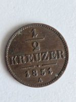 Münze 1/2 Kreuzer Österreich 1851 A
