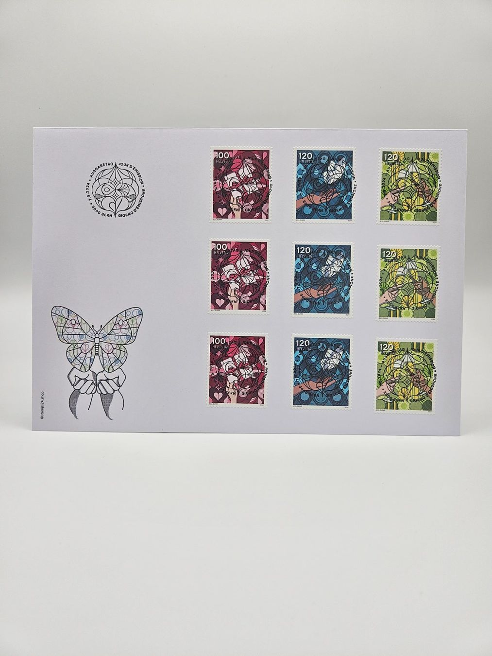 Alle Briefmarken: Combo-FDC Besondere Anlässe 2024, Format C5 – Gebraucht aus Rickenbach SO von Bytebull