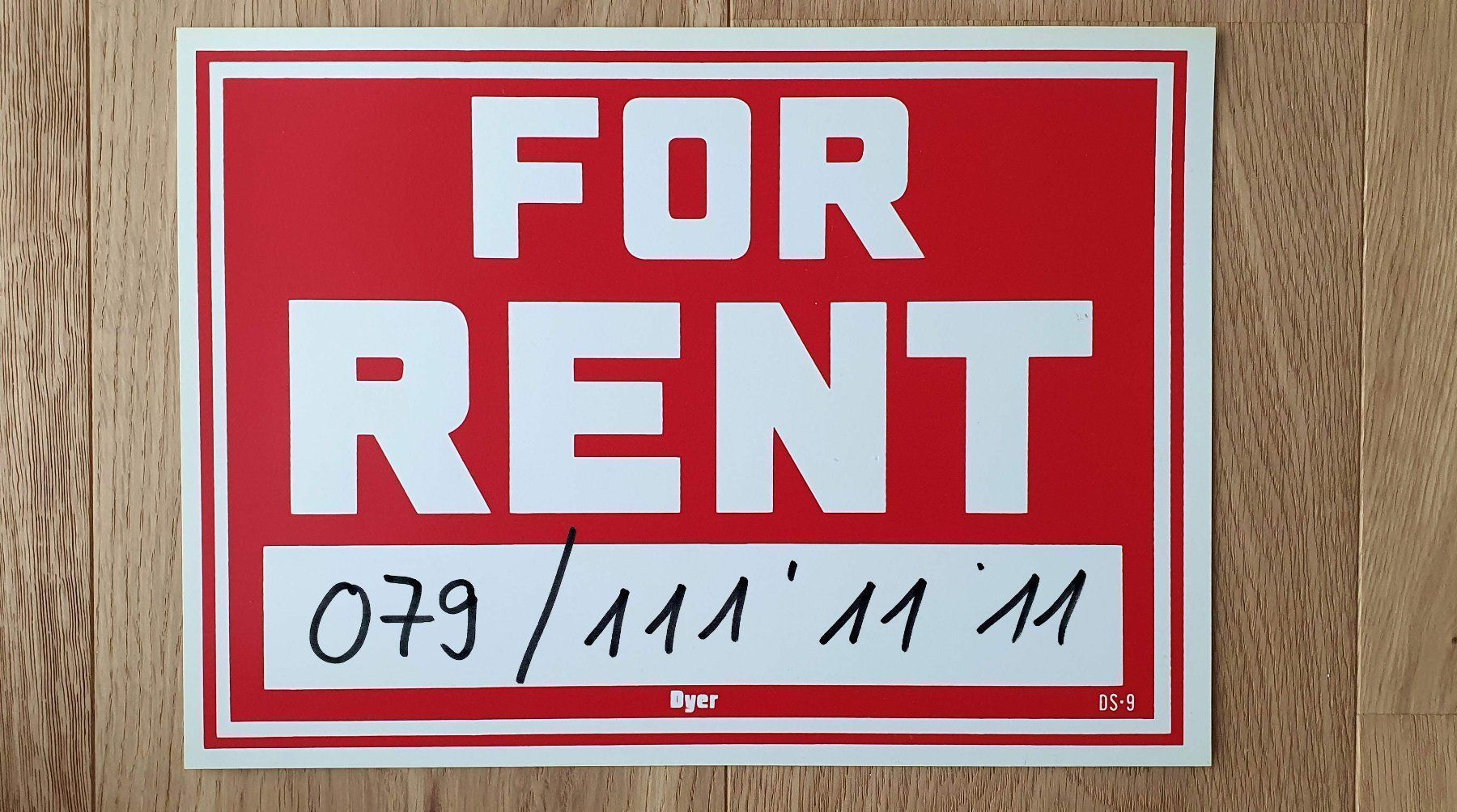Schilder: "FOR RENT" Schild aus USA – Neu (gemäss Beschreibung) aus Rothenburg von Ajax111 1