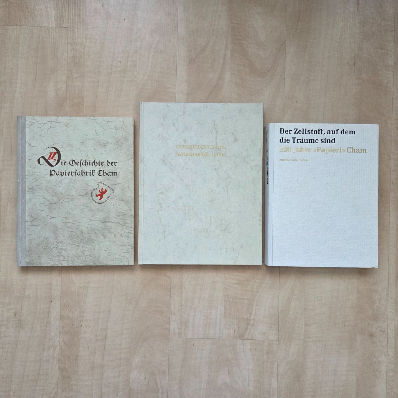 Livres: 3 Bücher über die Papierfabrik Cham – D'occasion à Zug par Sunshine_113