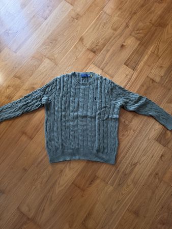 Polo Ralph Lauren Zopfstrickpullover Olivgrün – Grösse M