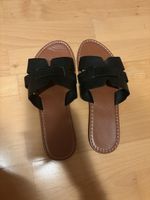 Schwarze Sommer-Sandalen, Grösse 38 - Top Zustand!