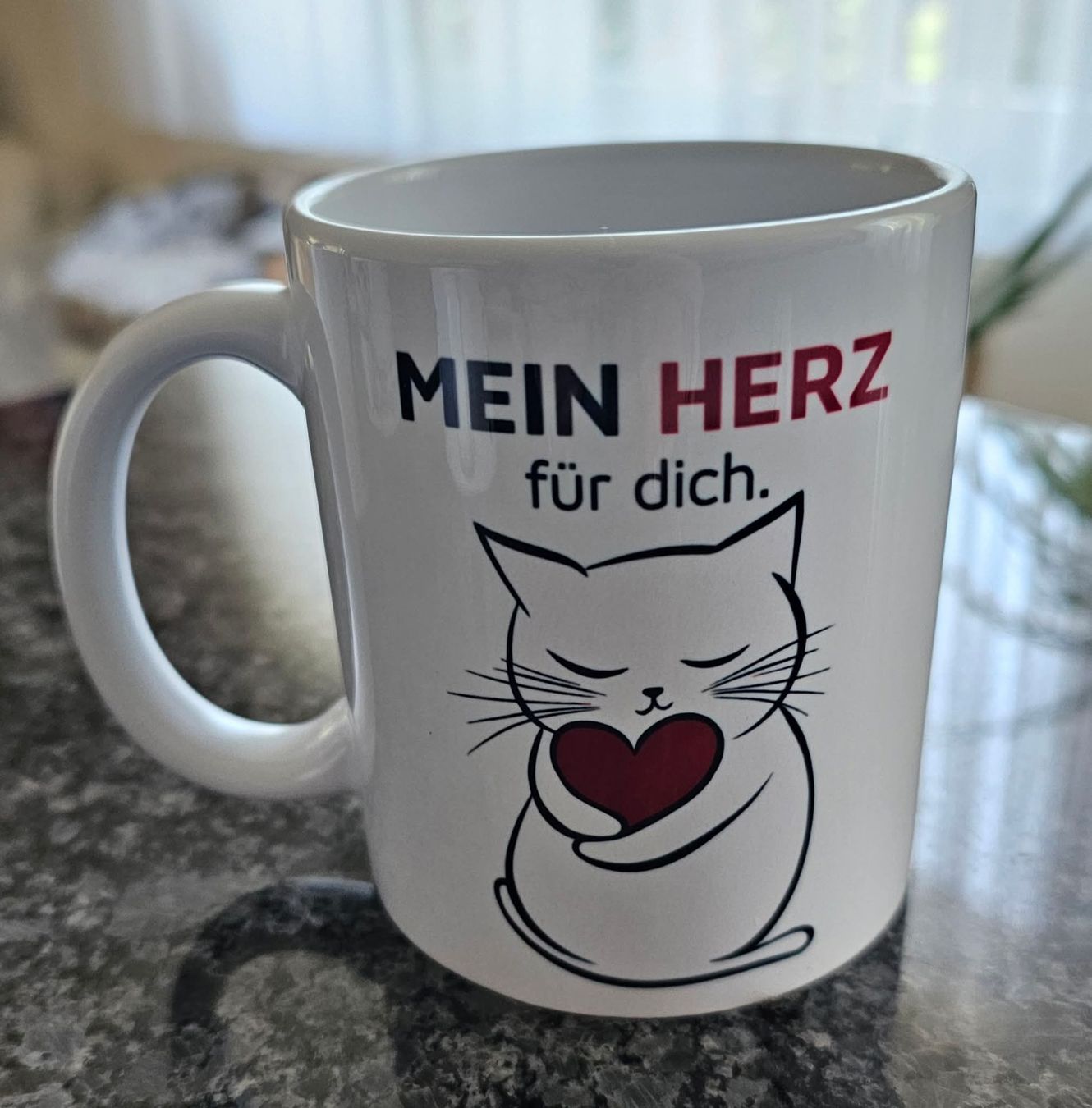 Tazze: Tasse mit Katze und Herz Neu – Nuovo e nell'imballaggio originale da Grosshöchstetten venduto da Chaotik-Reptil 1