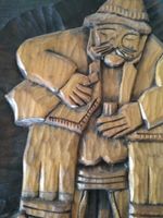 Antike Holzschnitzerei.  ca 33 x 48 cm
