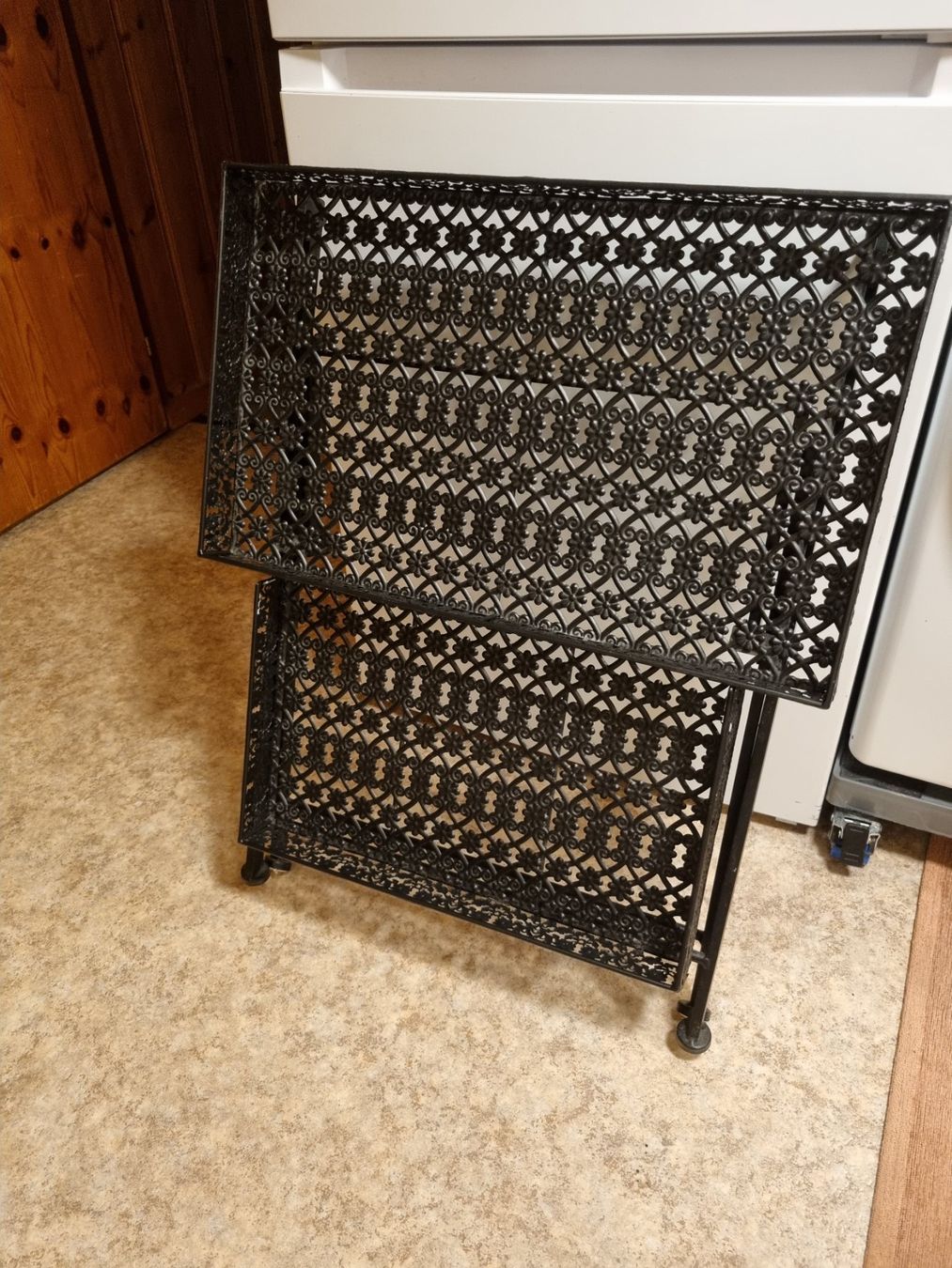 Tavoli: Metall Klapptisch Antik-Stil 2 Ablagen – Usato da Scharnachtal venduto da devin03 6