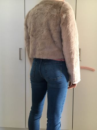 Veste fausse fourrure rose clair Maddison 36