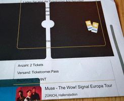 2 Muse Tickets The Wow Signal Tour Zürich 8.12.2026