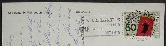 Cartoline postali: VILLARS s/Ollon – Usato da Jona venduto da philajona 1