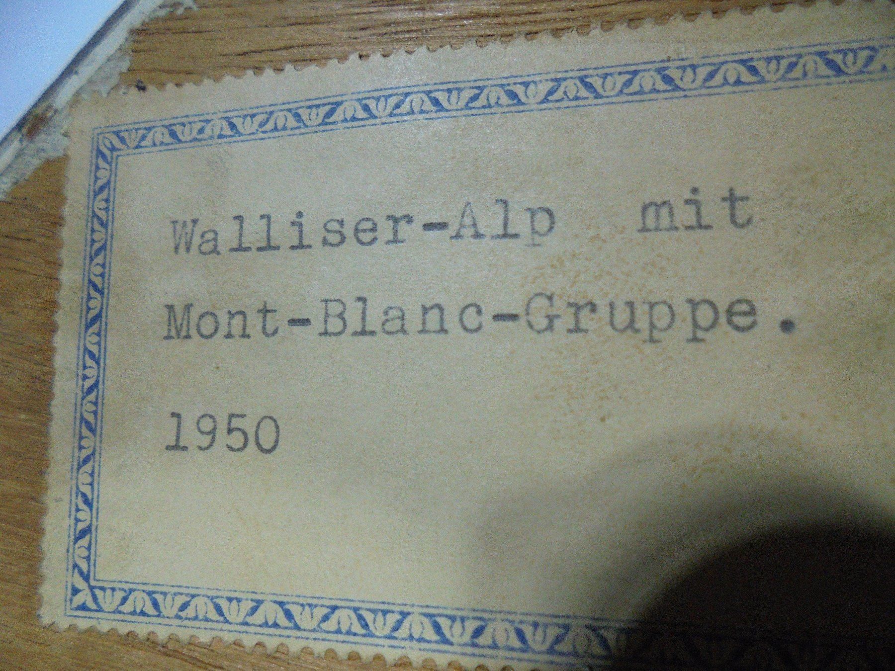 Dipinti: Altes Gemälde Walliser Alp – Usato da Bern venduto da Truvaille 3