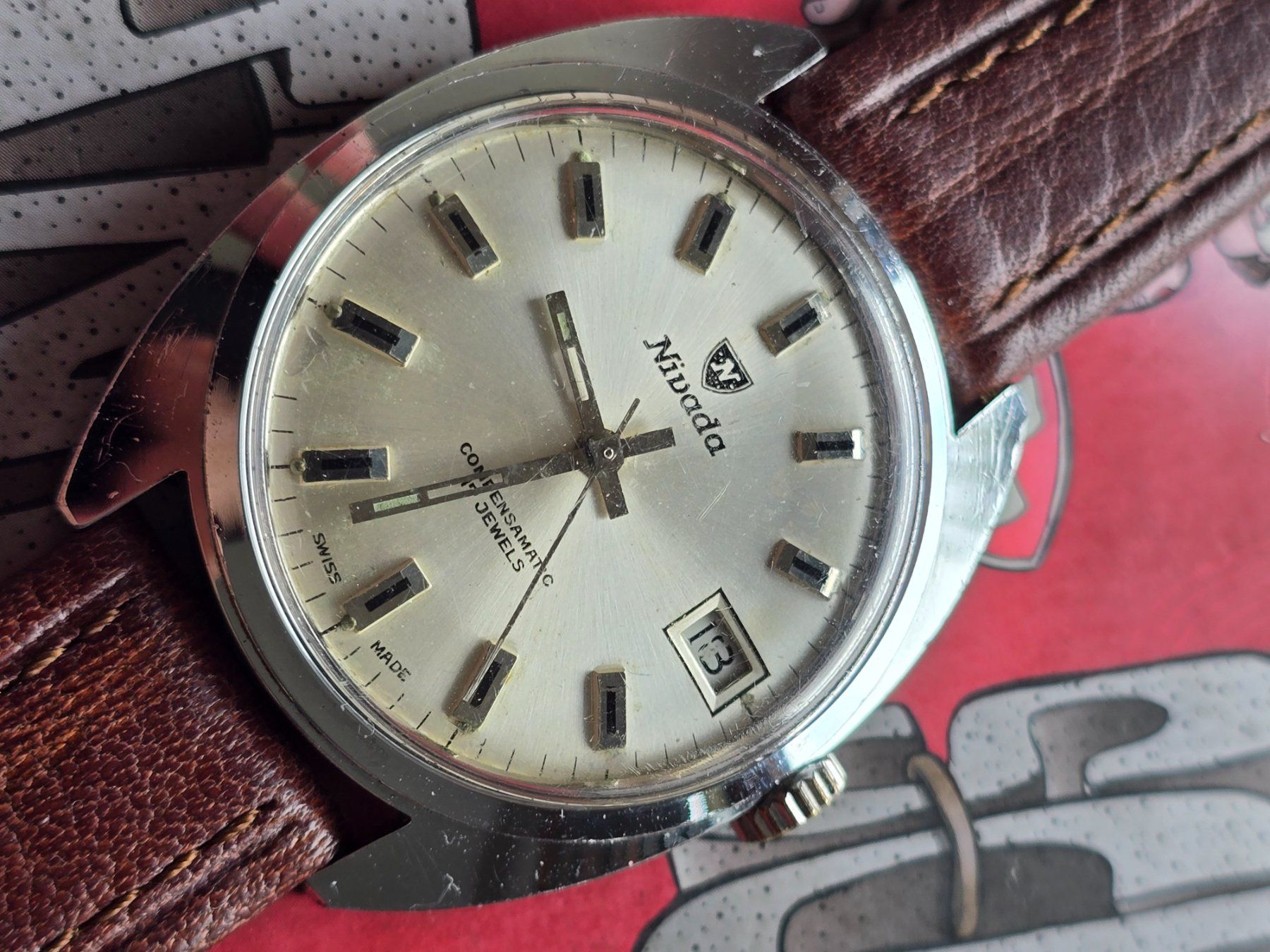 Orologi: 251 Nivada Compensamatic Date Automat – Usato da Muri AG venduto da Corredor 8