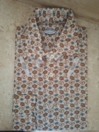 Vincenzo di Ruggiero Handegemachtes Hemd 39 M Luxus NEU