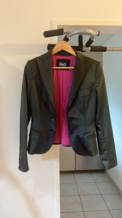 D&G Blazer schwarz mit pinkem Futter