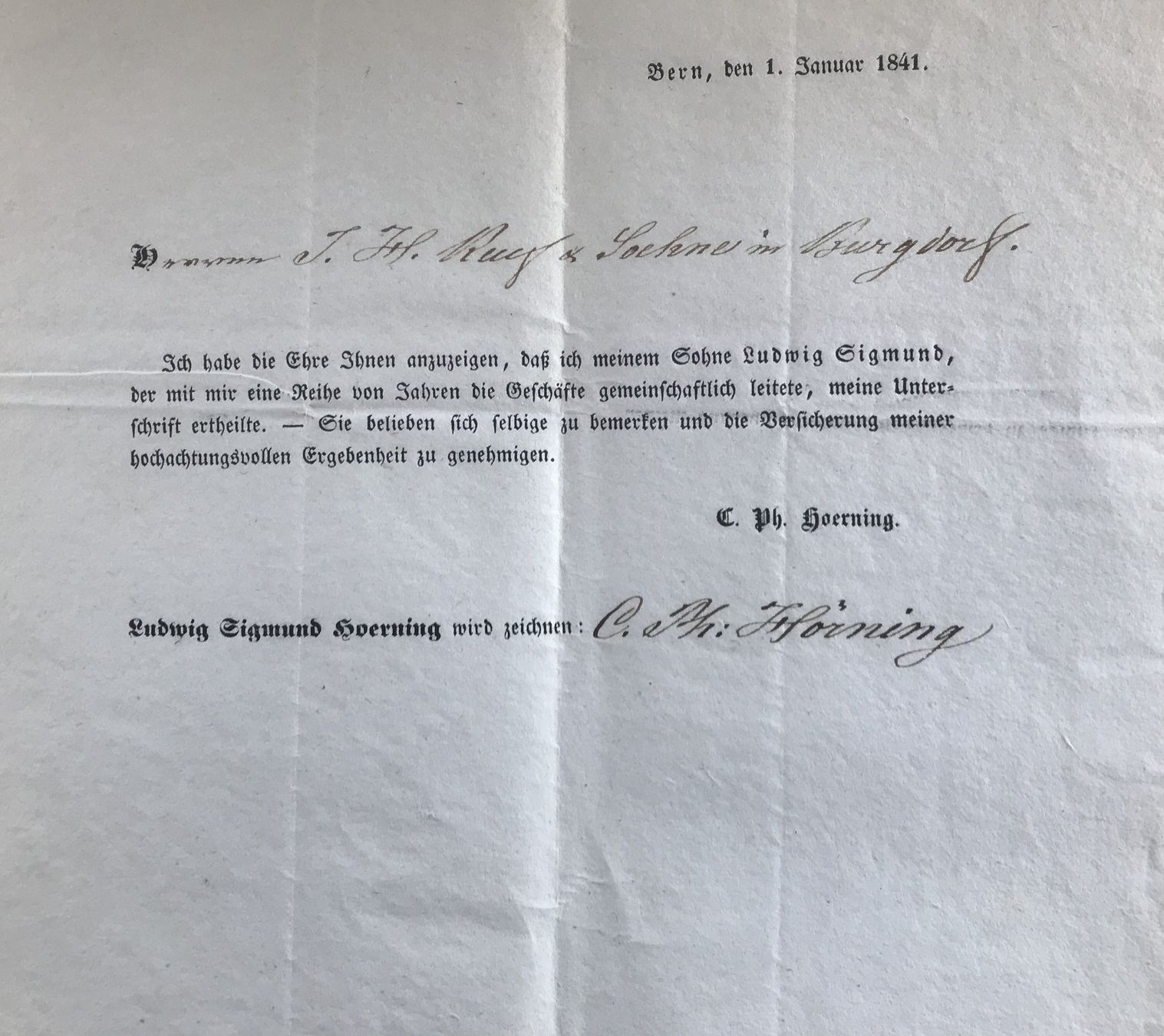 Documenti: ANTIKER BRIEF BERN 1.JANUAR 1841 – Usato da Ostermundigen venduto da Kari1937 4