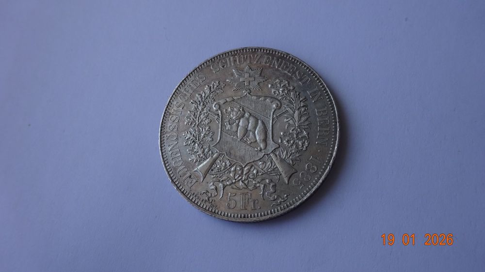 5 Fr 1885 Berne Schützentaler (Gebraucht) in bassecourt für CHF 78 ...