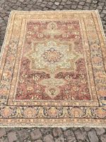 💚 ANTIKER TEPPICH 147 x 182cm 💚  SCHWEIZER SAMMLUNG