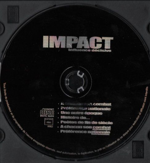 CDs: CD Impact Influence décisive - CD Original 1999 QUE LE CD!!! – D'occasion à St-Prex par eme_kc29 2