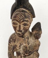 Rarität feine alte Punu Figur mit Kind Gabun Höhe 30 cm