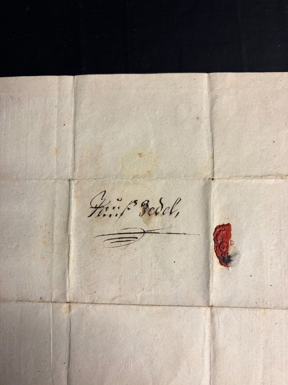 Documenti: antike Taufschrift 1848 – Usato da Muri b. Bern venduto da Silberqualle 1