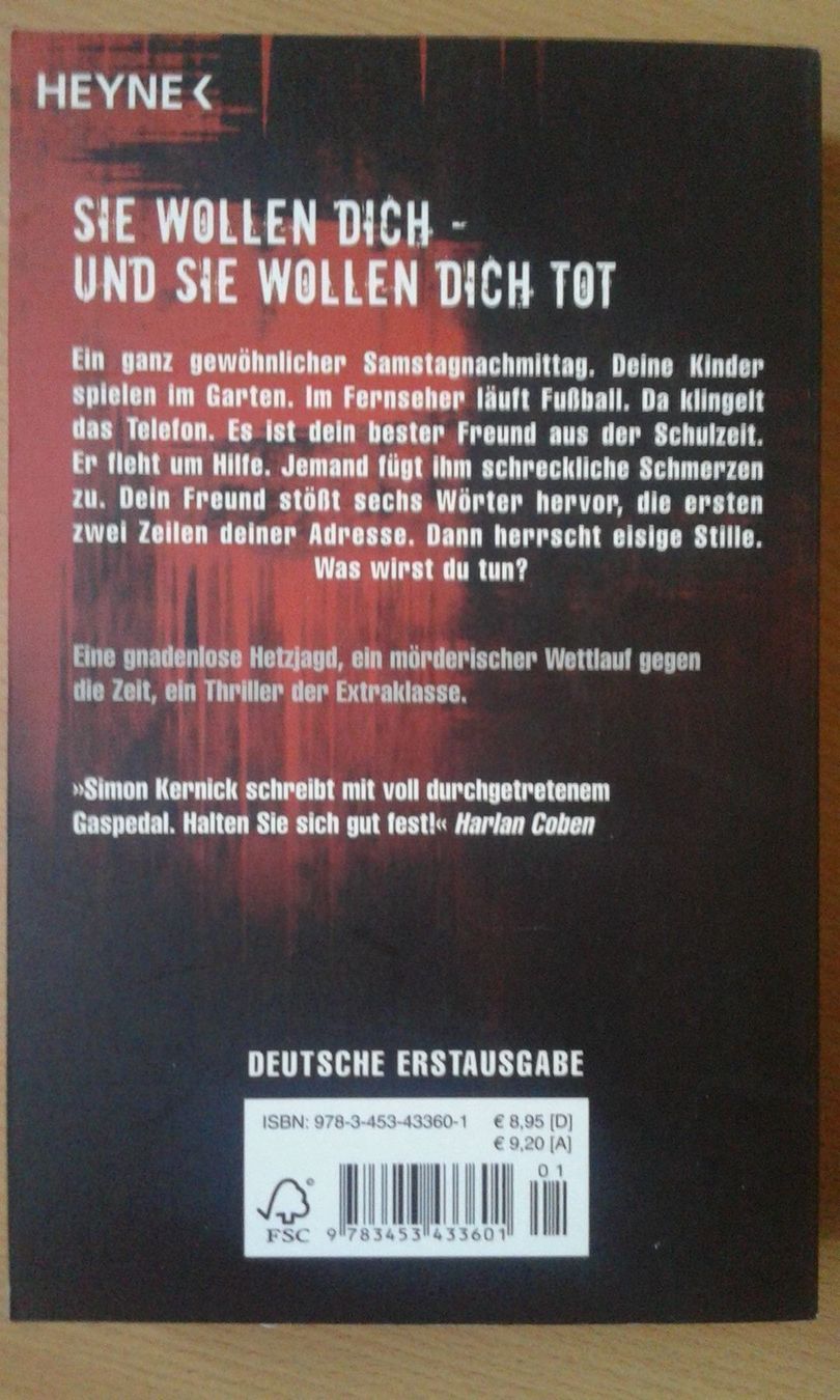 Libri: Simon Kernick Gnadenlos – Usato da Basel venduto da Alacant 2
