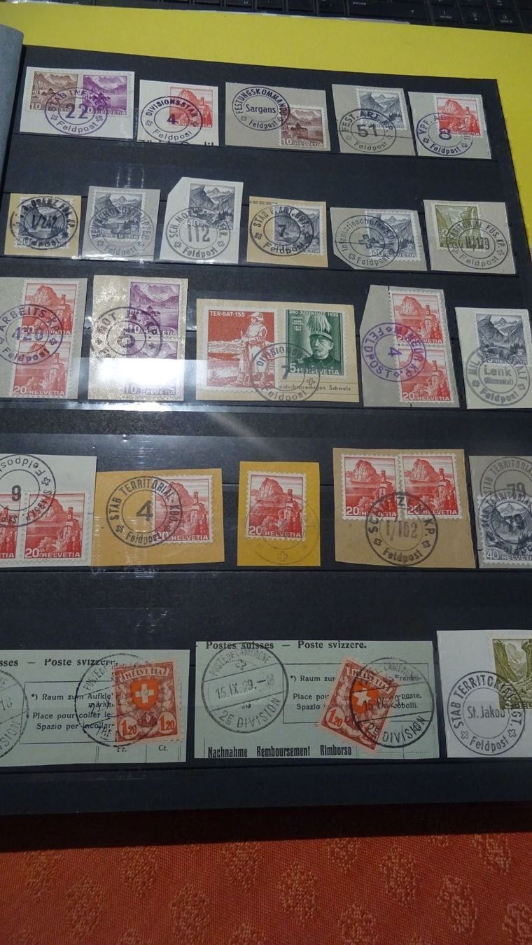 Alle Briefmarken: SOLDATENMARKEN; FELDPOST; MILITÄRSTEMPEL – Gebraucht aus Eschenbach SG von eDaisy