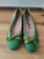 grüne Ballerina mit Ziersteinen (Le Babe) 39/40