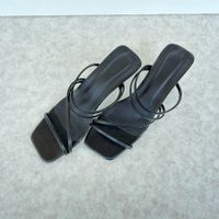 Sandales à talons noires femme pointure 40
