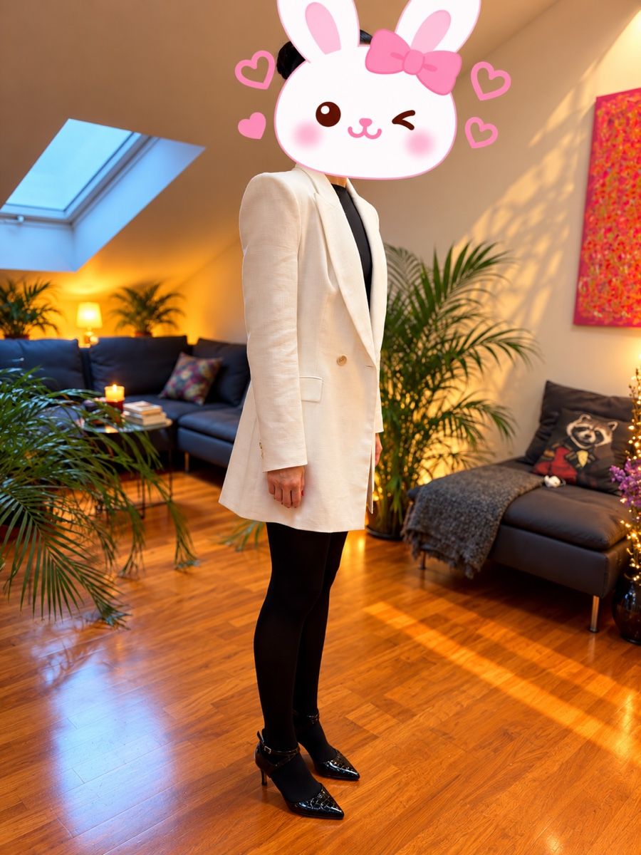 Zara Jacken: Long Blazer White, Size S – Neu (gemäss Beschreibung) aus Basel von ais_hf25 1