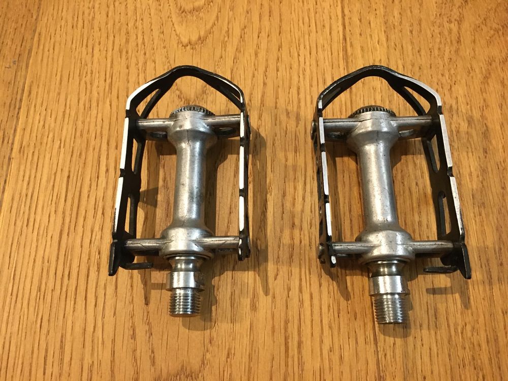 Pédales De Course Gipiemme Dual Sprint NOS - Argent, Aluminium, Compatible Colnago, Bianchi, Etc.