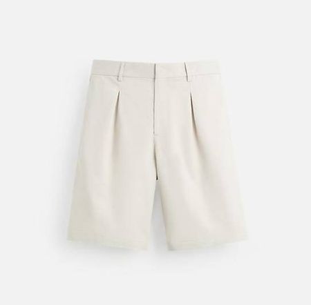 Neuwertige ZARA Shorts, Weiss/Hellbeige, XL