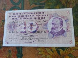 SUISSE  10  Francs  1973  (3436)  Billet