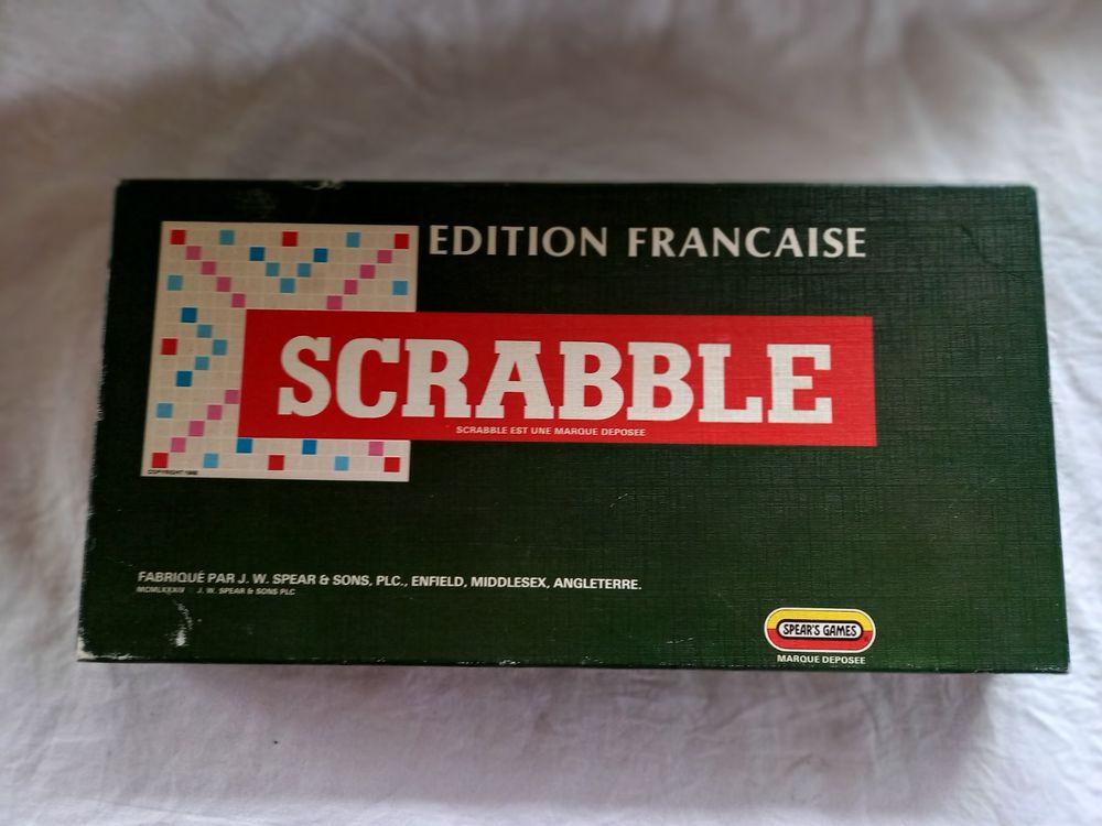 JEU SCRABBLE VINTAGE Jeux Spear Distribué par Meccano 511006 Complet - Bon État EUR 11,99 - FR