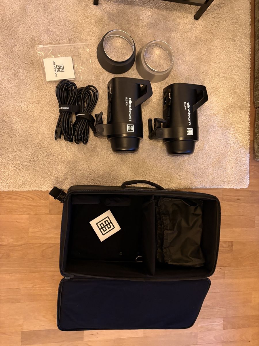 Elinchrom Flash: Elinchrom ELC 500 Blitzkopf Set mit Tasche – Nuovo (secondo la descrizione) da Wünnewil venduto da Rohr_Lina