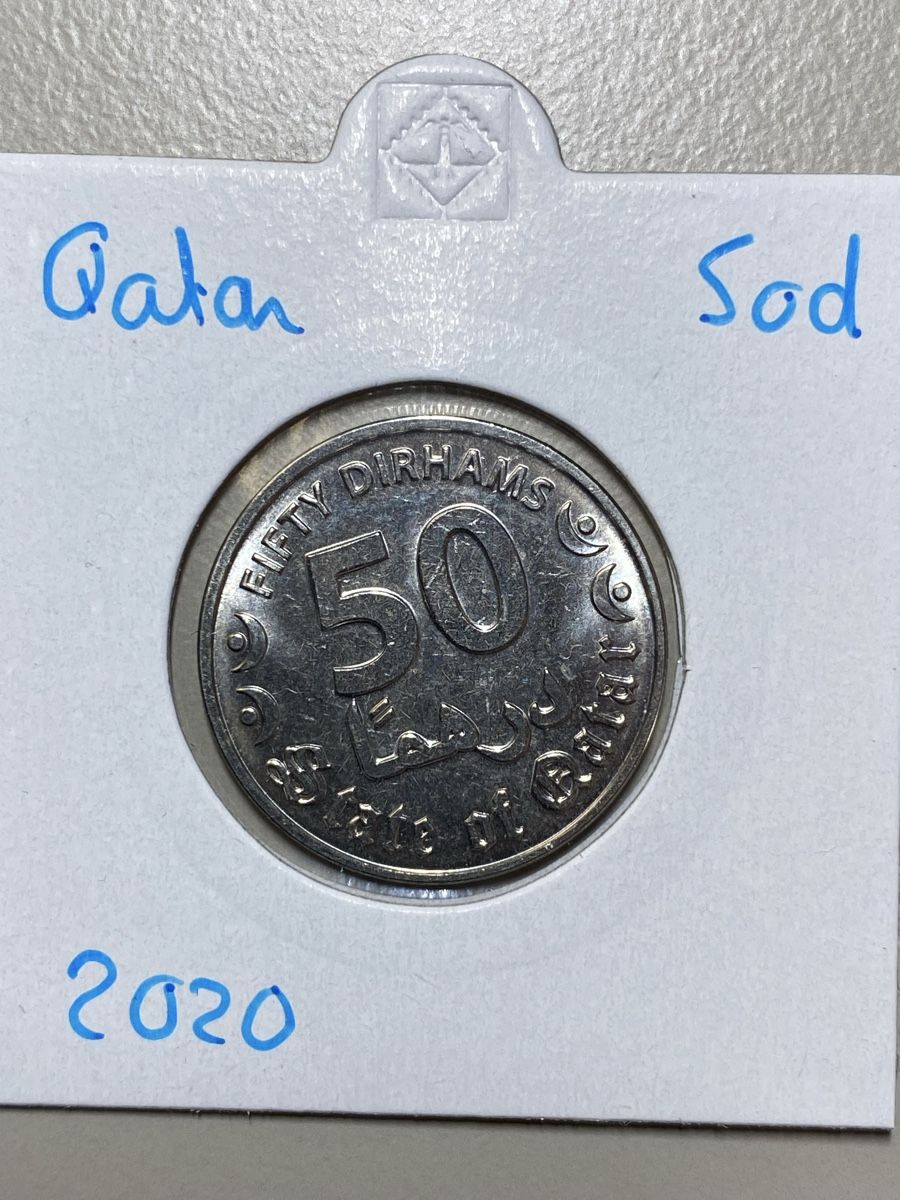 Tutti le monete: Qatar - 50 dirhams - 2020 – Usato da Payerne venduto da Mike1682