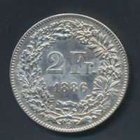 2 Fr. 1886 unz