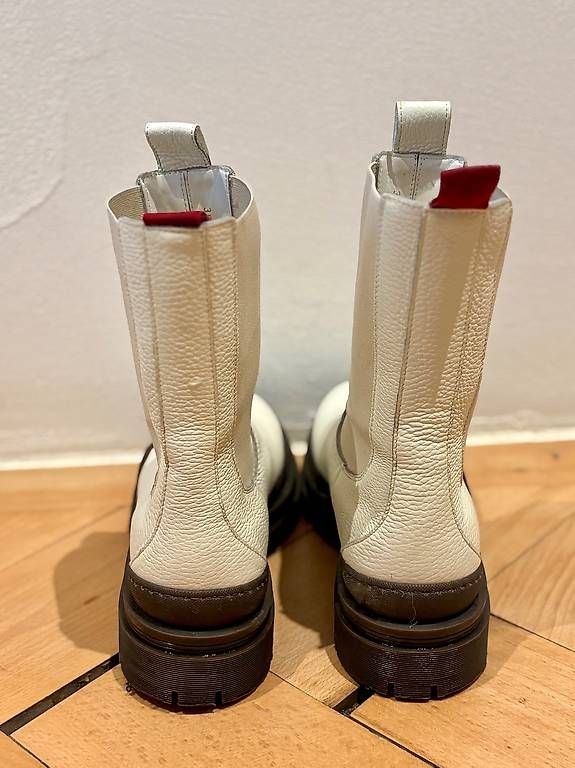 Scarpe da donna: Stylische Winter Boot, Creme/Braun, Grösse 38, Top! – Usato da Olten venduto da nad_dn2k 1