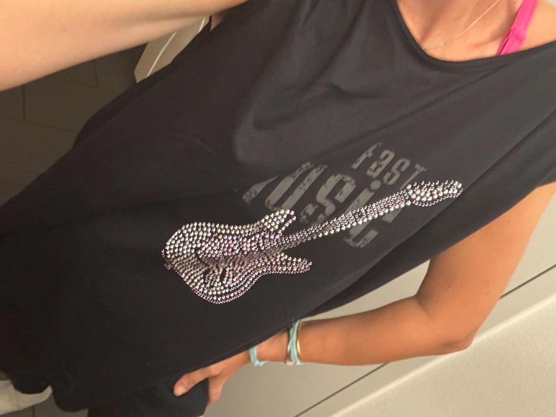 T-shirt: Tshirt Oberteil mit Glitzersteinen – Usato da Obfelden venduto da cesarina10 5