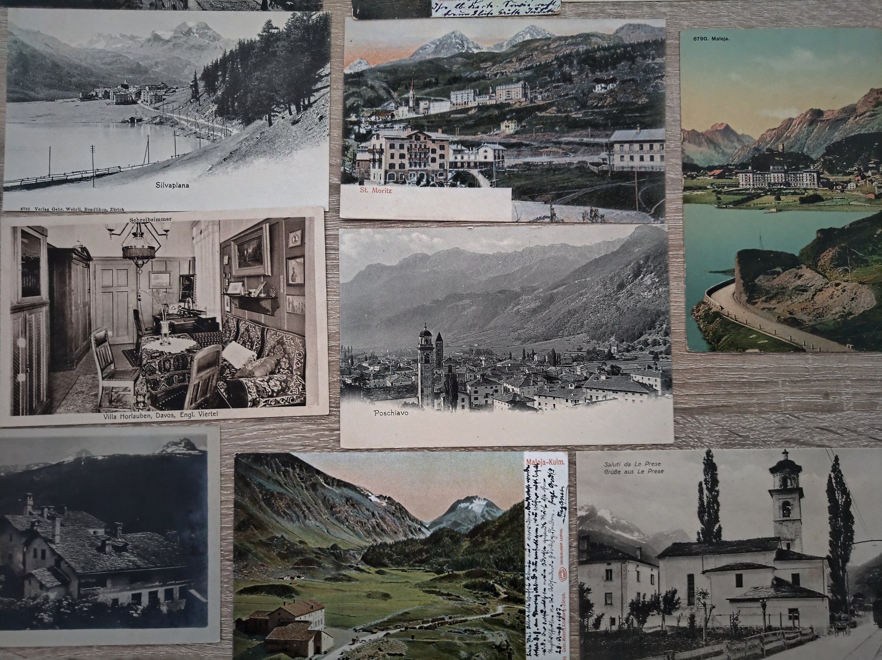 Ansichtskarten: +++27 URALTE ANSICHTSKARTEN VON GRAUBÜNDEN AB 1900+++ AB 1.- – Gebraucht aus Zürich von  4