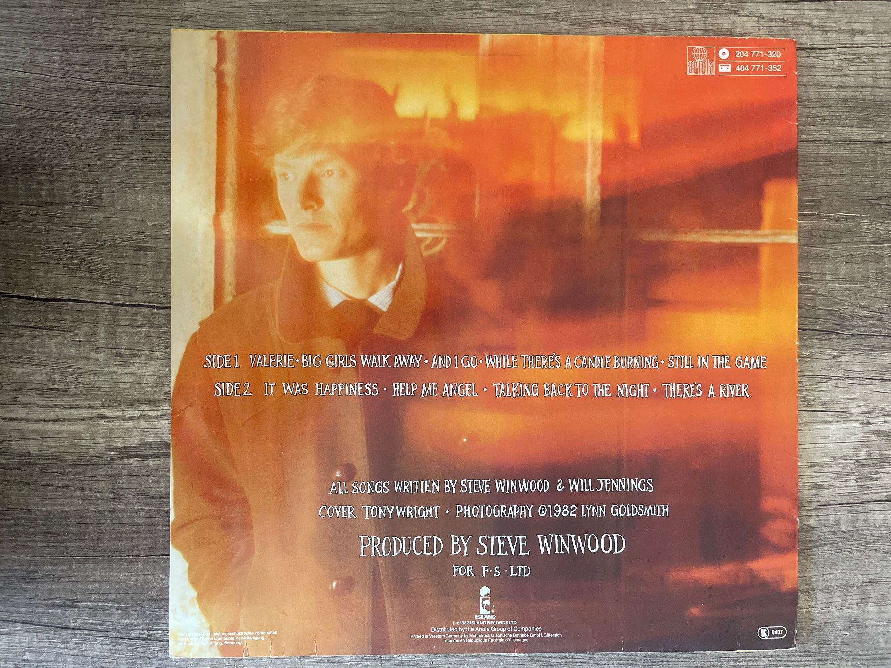 Dischi in vinile: S1760/Steve Winwood - Talking Back To The Night – Usato da Frutigen venduto da Philippe_jsp 1